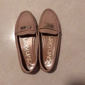 Calvin Klein driving moccasins.